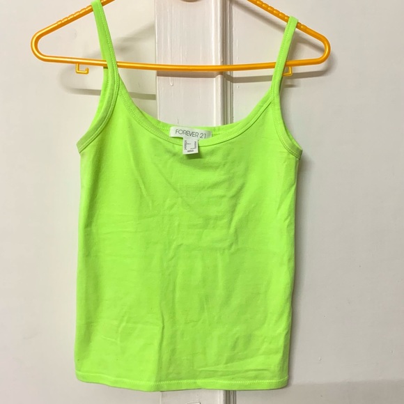 Neon green tank top. - Picture 5 of 5